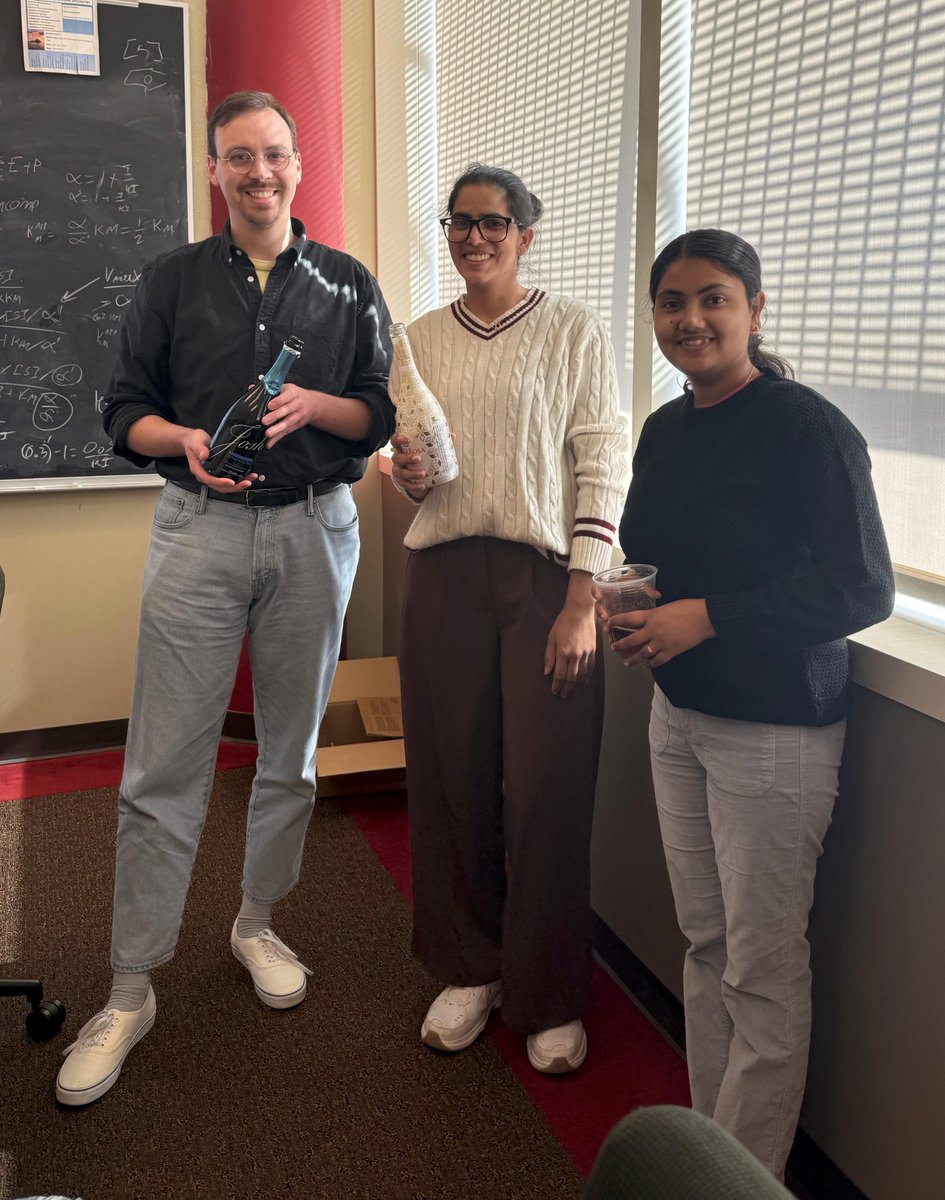 millslabchem's tweet photo. Paper celebrations with a little NA Josh™ - congrats Kavita, Bhaswati, and Reggie 🥳 https://t.co/02yL4wwWf1