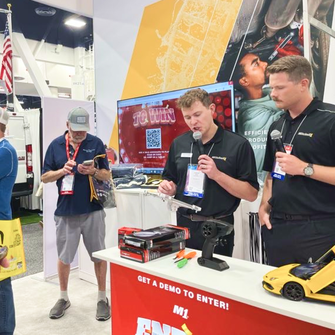 Mitchell1's tweet image. Wrapping up a fantastic week at SEMA and AAPEX! The energy on the show floor was incredible—our customers were pumped to check out Mitchell 1’s latest features. They can&apos;t wait to start using them at their shops. 🚗✨  na2.hubs.ly/H01-ppv0 

#Mitchell1 #AutoTech #NewFeature
