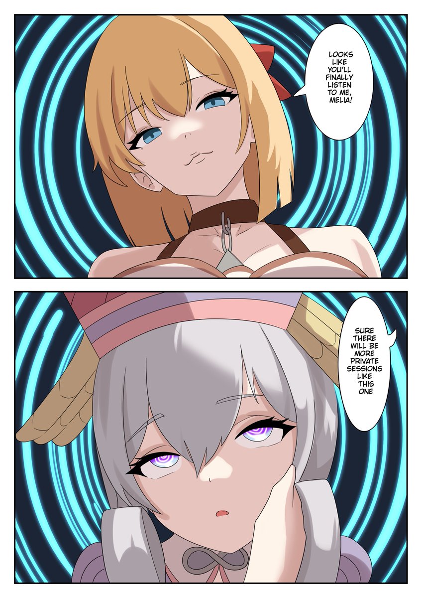 Nataliebaby767's tweet photo. Fiora and Melia Hypno Comic Page 3 And 4
#webcomics #commissionart #hypnosis #hypno #artwork๐จ #artcommission #commissionfor https://t.co/vgxrD0Ta3B