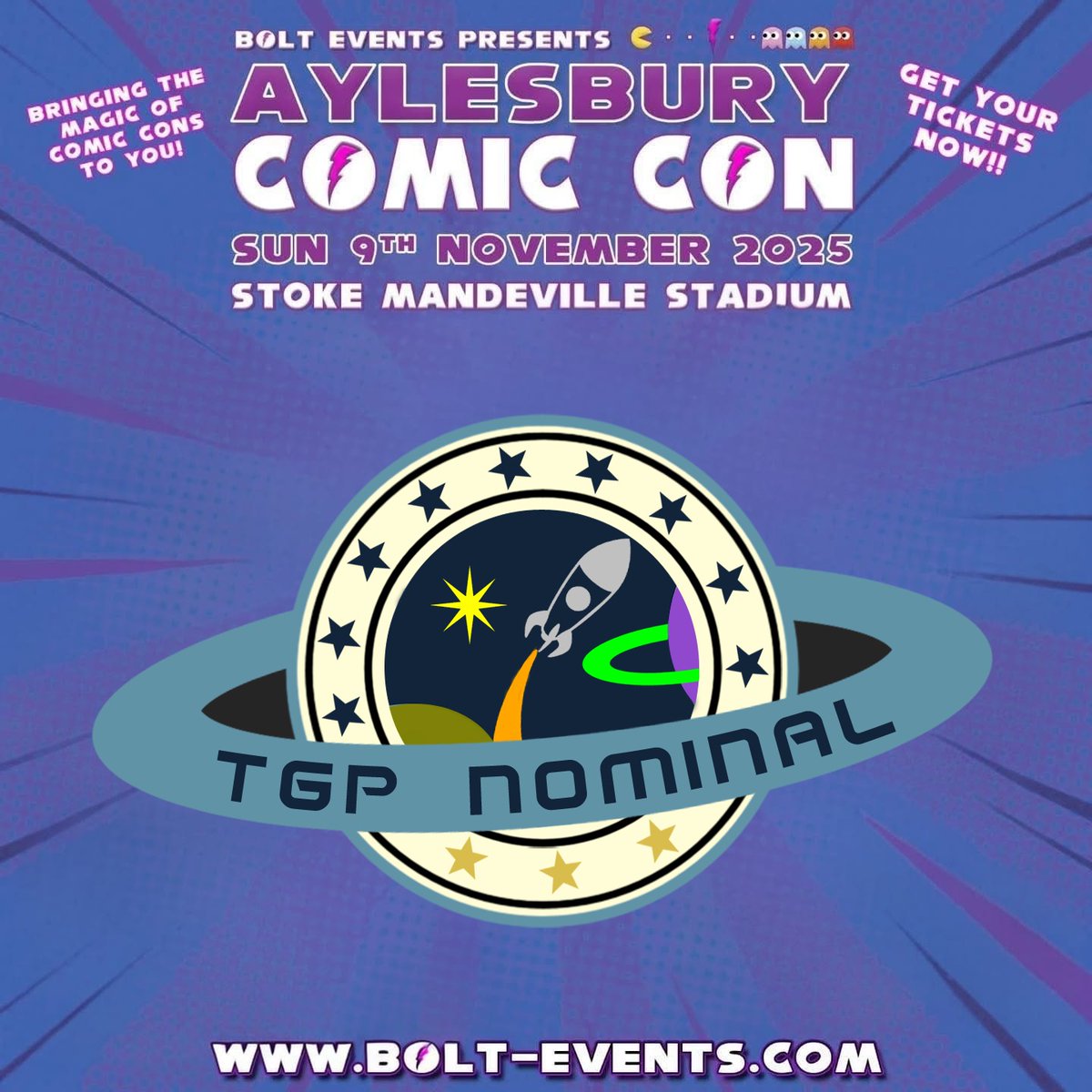<a href="/TGP_NOMINAL/">TGP Nominal Podcast</a>  #Podcast  will be attending  #AylesburyComicCon at #StokeMandevilleStadium on Sunday November 9th.

If you see us, come &amp; say Hi!

🦸‍♂️🦹🧝‍♀️🧚‍♀️