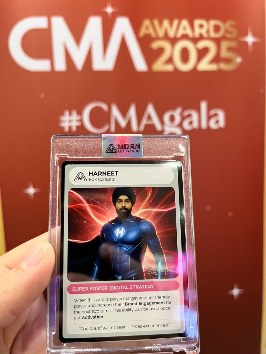 theharneetsingh's tweet image. Now that’s a cool event experience!

@CdnMarketing Awards 2025. 

#CMAGala
