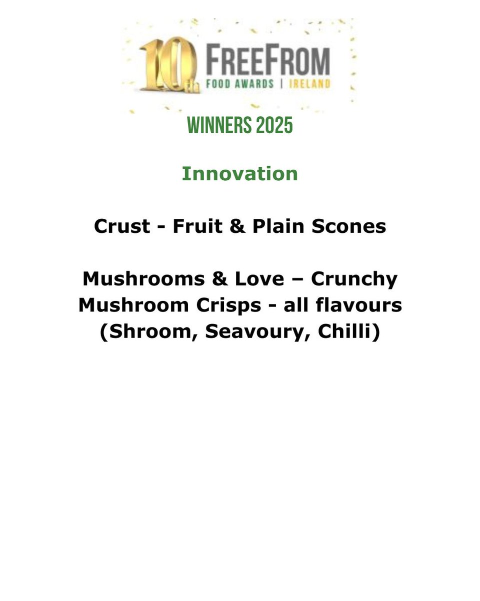 FreeFrom Food Awards tweet media