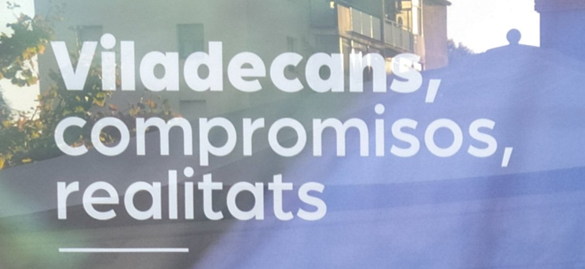 Que buena campaña publicitaria
 la realidad nos dicen. Sus compromisos: sin segunda biblioteca, sin piscina, sin equipamientos deportivos, sin residencias públicas de ancianos, sin cine, sin viviendas para  nuestros jovenes...
#Viladecans <a href="/VMunicipalistas/">Vecinos Municipalistas Viladecans</a>
<a href="/VMViladecans/">@veïnsmunicipalistesviladecans</a>