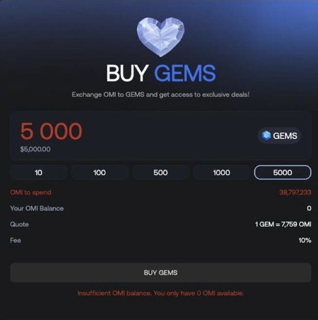 Hey fam, as we approach the rollout of OMI to Gem on November 19, I know many of you have questions about the mechanics, including how it will work, whether there are fees, and as always, how much OMI will be burnt.

While we will be releasing an article covering all of this in