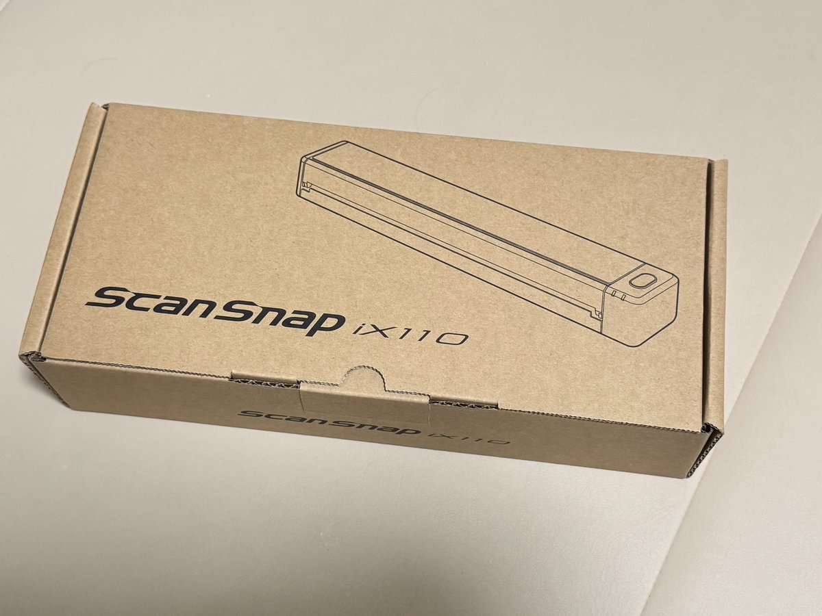 ban_tax240's tweet image. PFUさまより、#ScanSnap iX110を提供いただきました！
待望のType-C対応✨
iPadと組み合わせて、自宅の書類整理に使っていこうかな👀