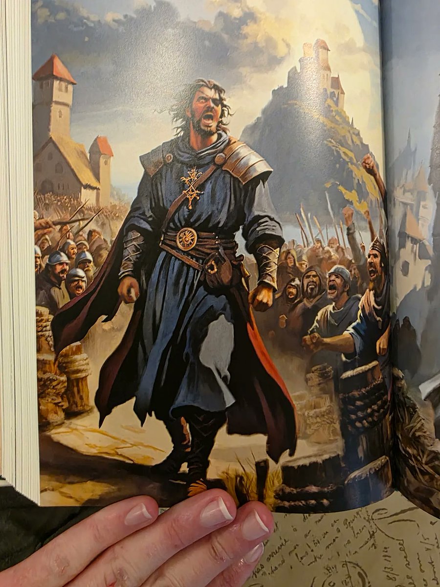 fandompulse's tweet image. George R.R. Martin is being accused of using AI art in his A Feast For Crows premium hardcover edition. 

Does this look like AI to you?