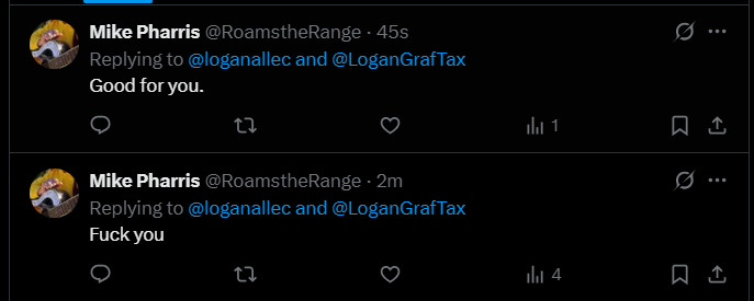 loganallec's tweet image. character development in 75 seconds