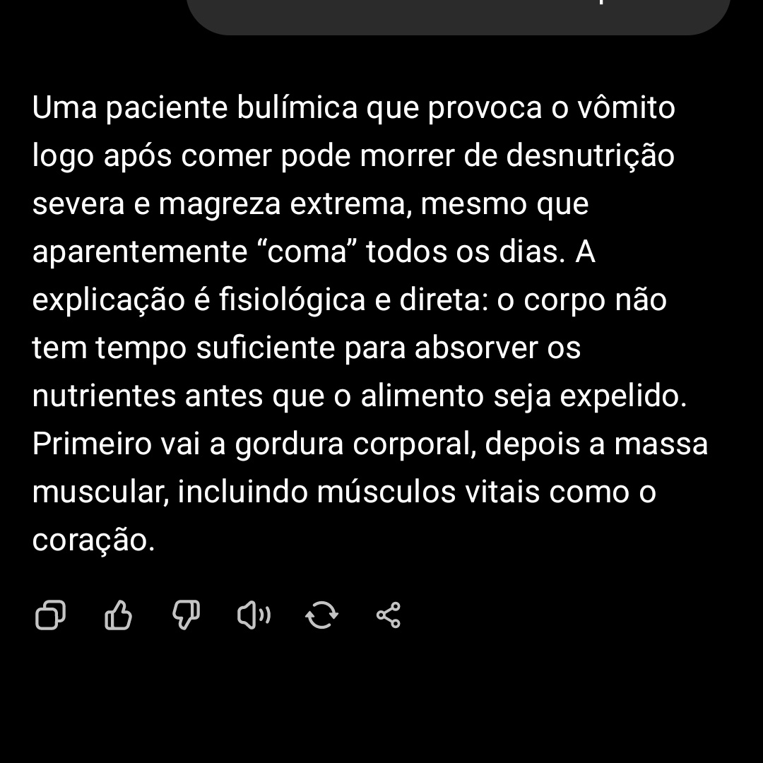 Vulth0's tweet image. Tinha gente aqui jurando de pé junto que mesmo se vomitar logo após comer não adiantava pq "o corpo já absorveu as calorias"
Não faz o menor sentido mas tive q ir confirmar