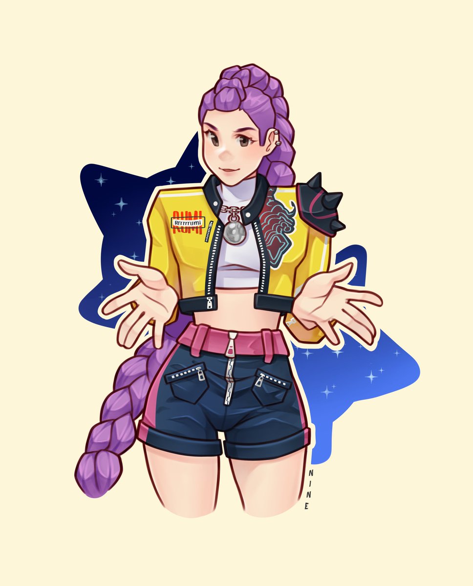 Rumi from HUNTR/X - Fanart ✨💜

#Rumi #huntrix #animeart