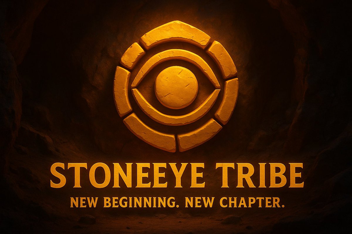 skoblin_'s tweet photo. 🪨 STONEEYE TRIBE

NEW BEGINNING. NEW CHAPTER.

Beneath the mountain’s shadow, the watchers awaken.
The Stoneeye Tribe returns — ancient guardians of memory, vision, and hidden truth.
Their gaze carves through stone and silence alike.

This is more than a symbol.
It’s a summoning.
A call to all who endure, who remember, who rise.

The earth speaks. The eye sees. The tribe endures.
CA: Go5Rv5FUM8Bmp9MPrPFAsARL6hDygHaMY6XrV7CGNPvM

#StoneeyeTribe #SkoblinWorld #NewEra #TribalLore #SkoriaLegends #CavebornWisdom #TribeOfTheEye