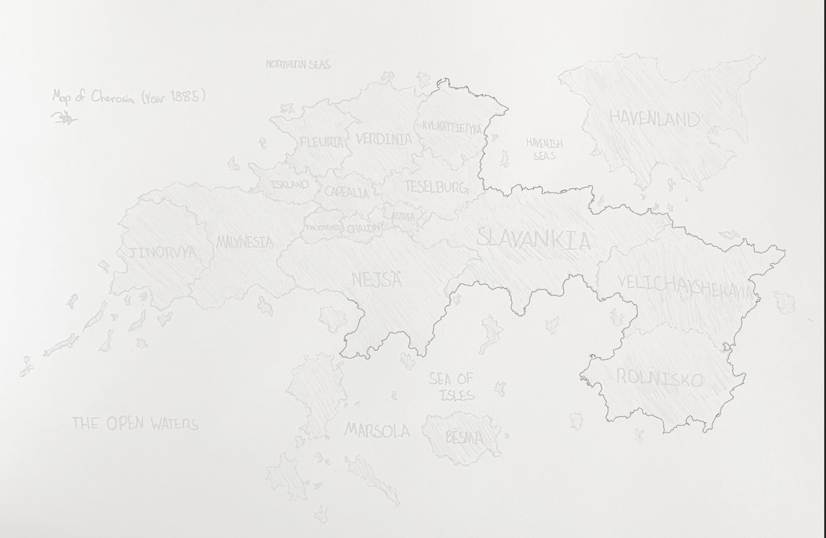 CaptainYYeet's tweet image. What is a fictional nation without a fictional world to conqueror?
But yeah! working on the main area where 90% of the wars happen, a friend drew the sketch and i&apos;m working on making it, well, alive!