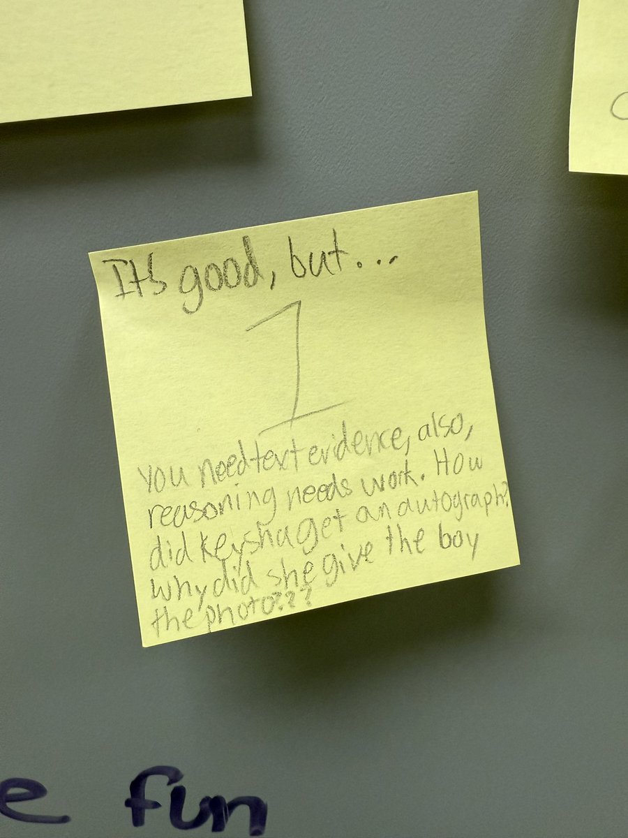 5thWithStewart's tweet photo. This made me realize that I want to do a lesson on how to give more effective and actionable feedback. #LearningIsMagical and we will keep growing together 🪴🤩🤗 https://t.co/5w4VyE4py7