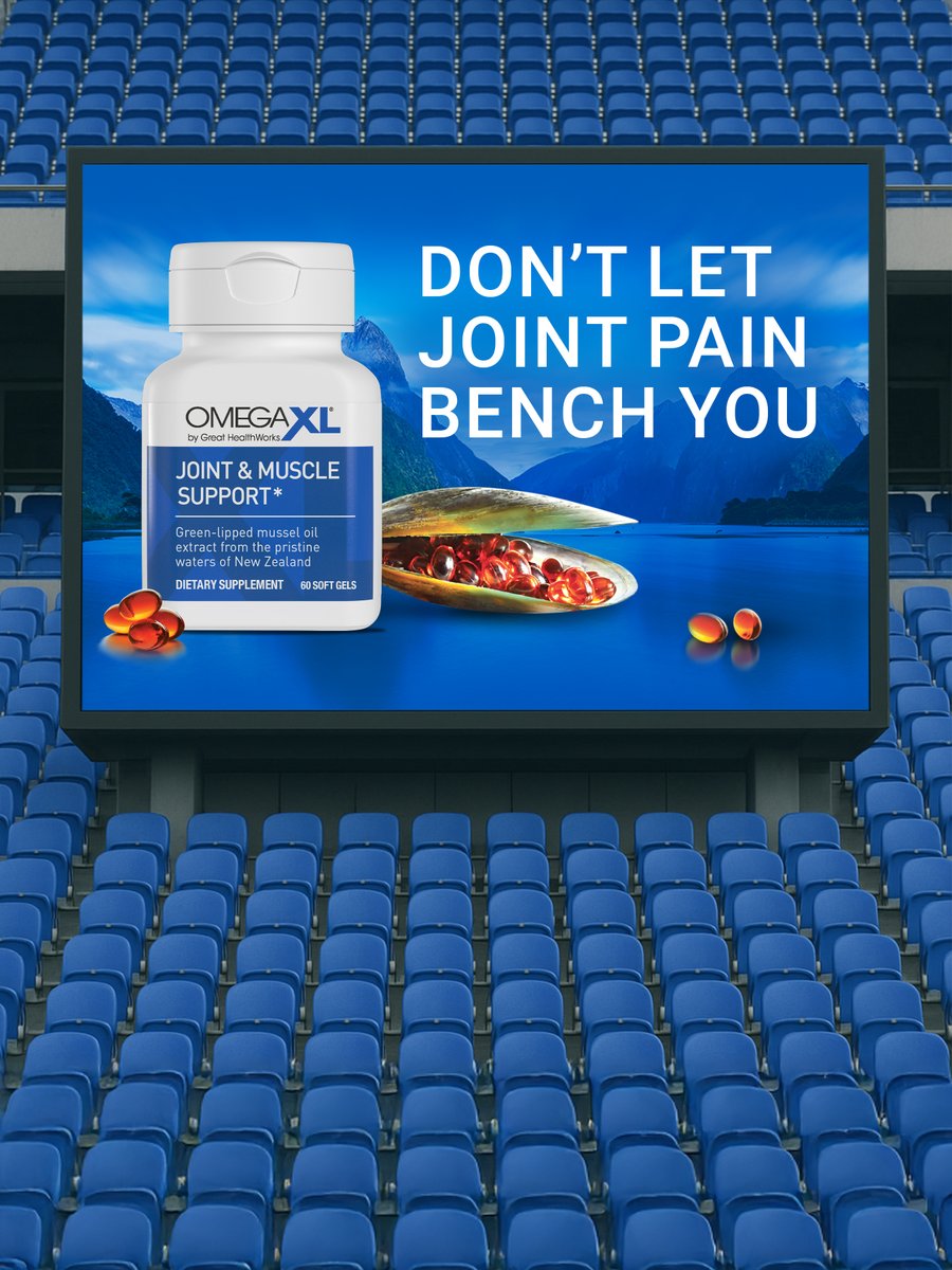 Don't let joint stiffness and soreness hold you back this season... power through with #OmegaXL today.