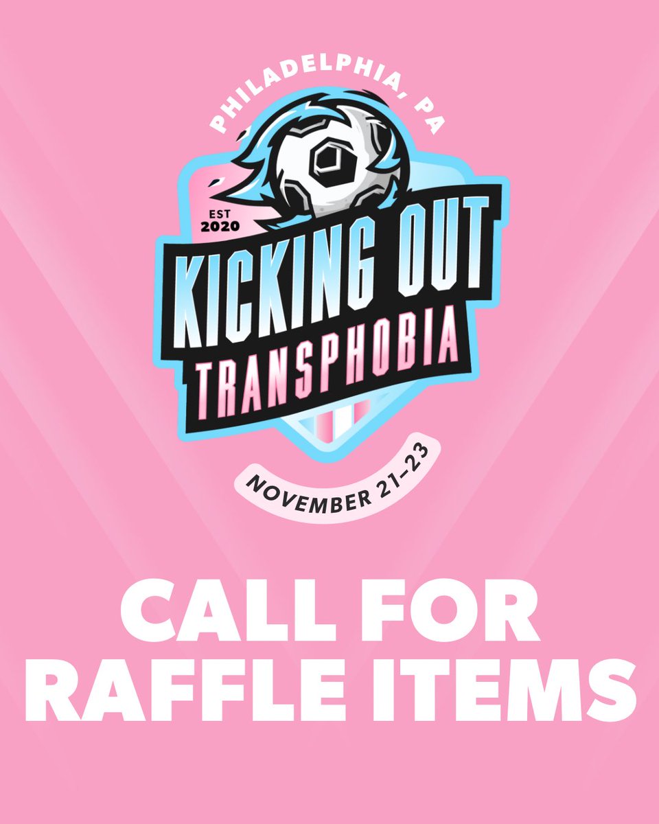 🏳️‍⚧️ In 2 weeks, we take the field for inclusion, joy &amp; community.
Because TRANS RIGHTS ARE HUMAN RIGHTS. 💙

Join us in Philly for the 6th Edition of #KickingOutTransphobia ⚽
#TransAwarenessWeek #KOTPhilly #TransJoy #transgender

linktr.ee/KickingOutTran…