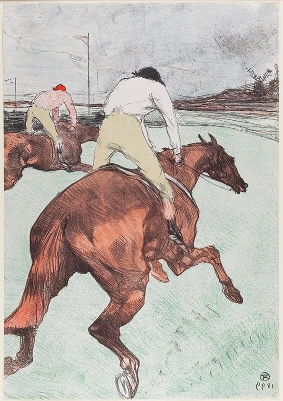 Le Jockey #artbots #lautrec