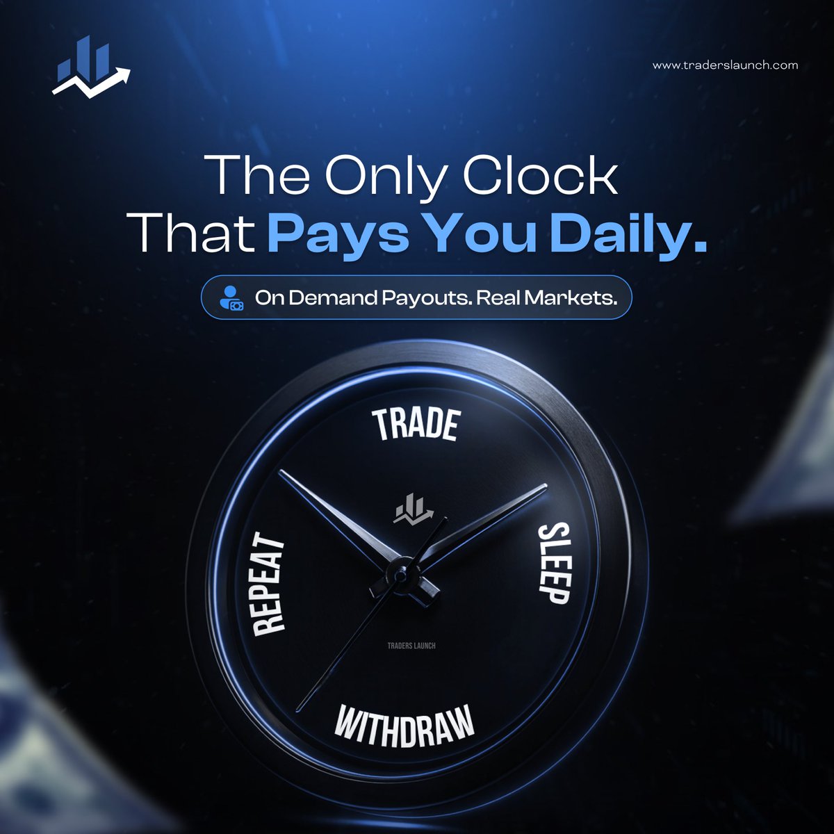 TradersLaunch's tweet image. Other firms: “You can’t withdraw that much.”

TL: “You earned it. Take it.” 💰