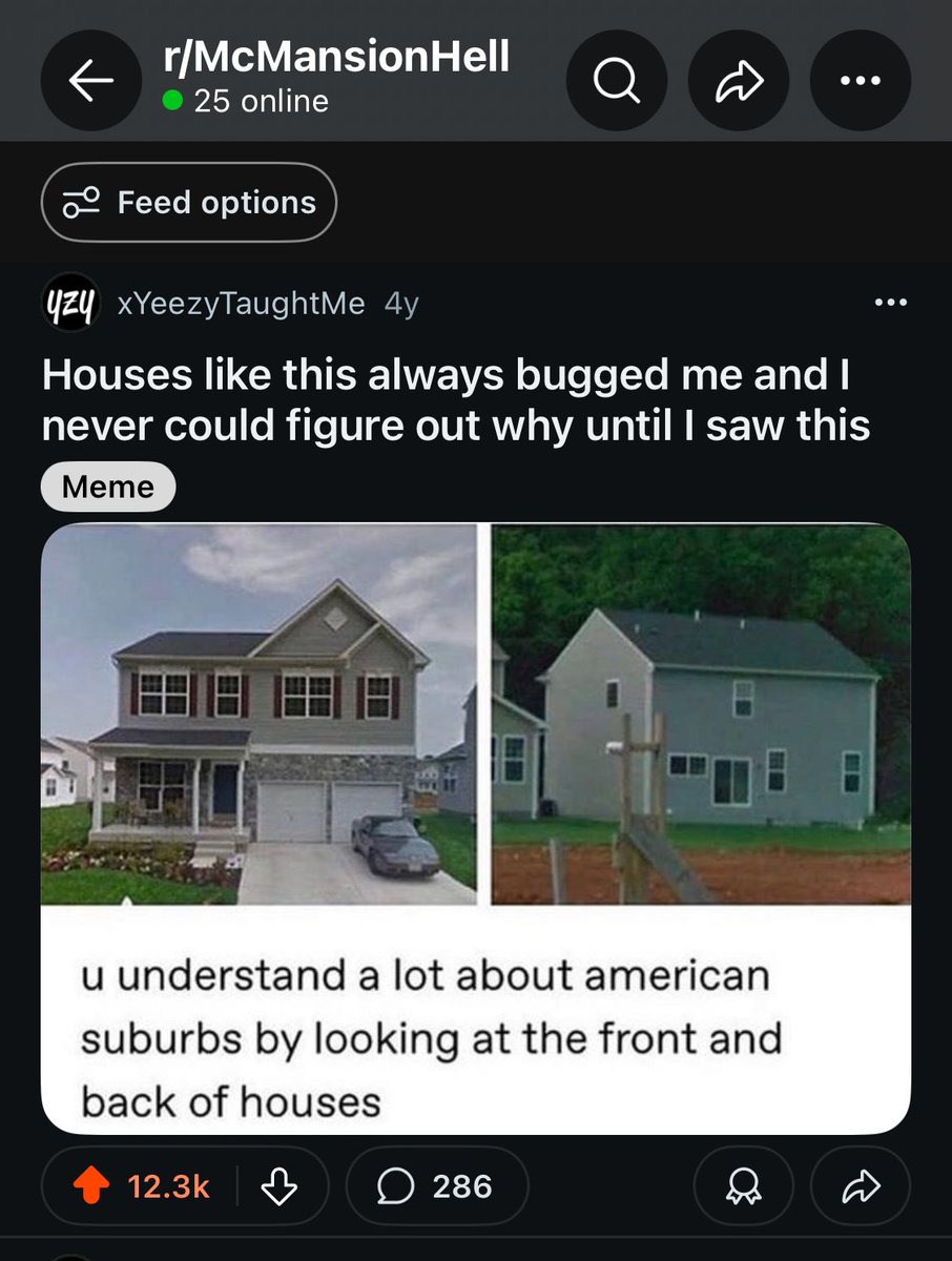 perhaps this principle has distilled into suburban america