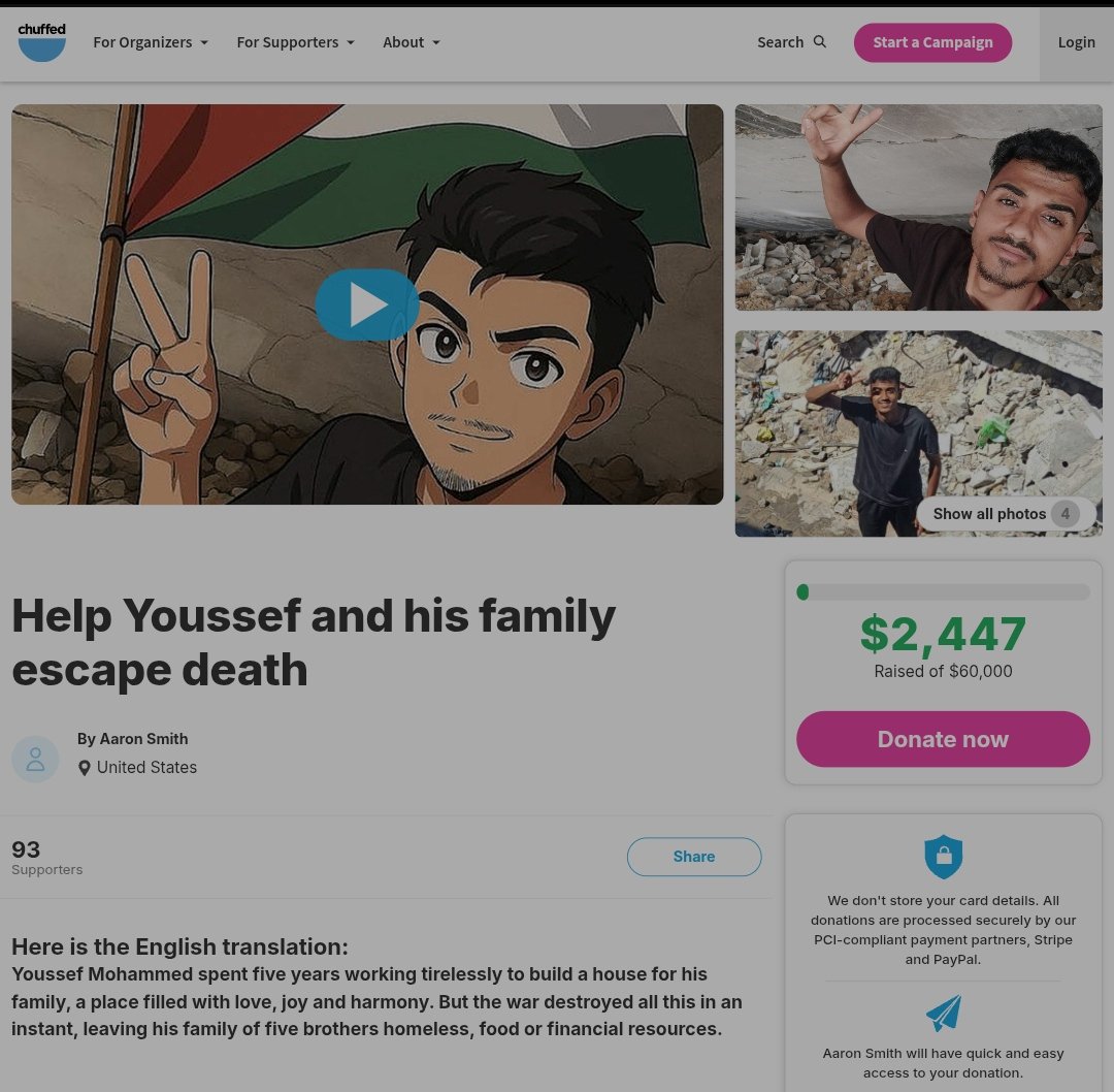 Is it possible to find at least one person who cares about me and will donate to me? Donations are completely nonexistent and I feel hopeless💔😭😭
I told you I need money to buy medicine and secure accommodation; I need approximately $2000 very quickly🥲

paypal.me/YusufMuhammad1…