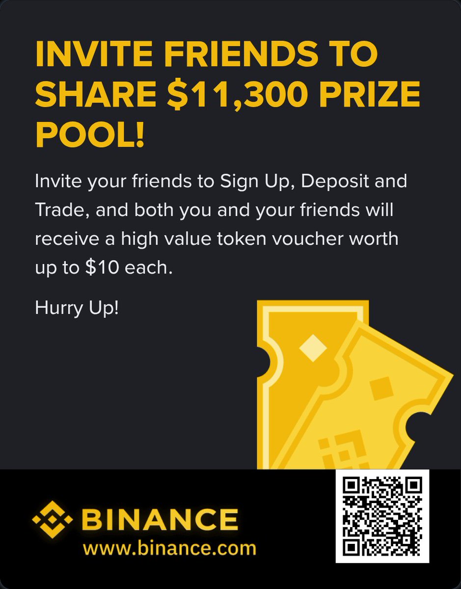 Invite Friends To Share $11,300 Prize Pool! binance.com/referral/myste…