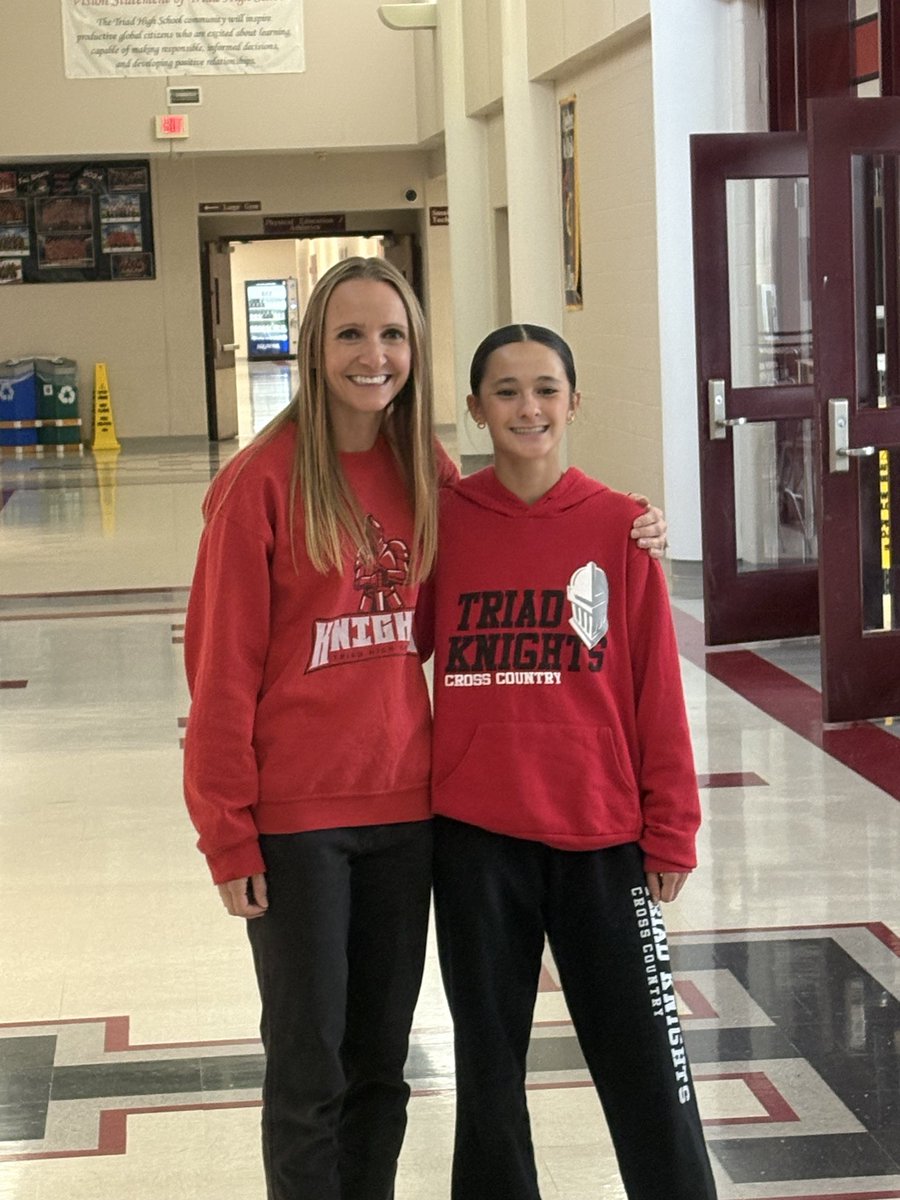 TriadKnights's tweet image. Nothing but the BEST OF LUCK going out to Emmy Goins who is taking off today for the IHSA STATE CROSS COUNTRY meet!! We are proud of you Emmy! 
@triadhighschool