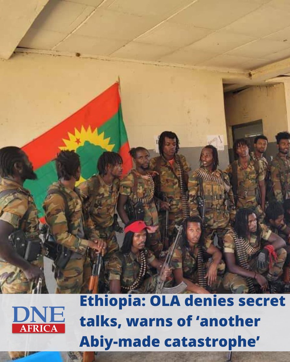 africa_dne's tweet photo. 🚨Ethiopia: OLA denies secret talks, warns of ‘another Abiy-made catastrophe’🚨

📌The Oromo Liberation Army (OLA) slams government claims of negotiations with the Prosperity Party as a "fabrication" and "disinformation."

📌 OLA accuses PM Abiy of spreading "disinformation" to gain legitimacy and public support.
📌 The rebel group warns that no lasting peace can happen under a leader who "weaponizes deceit and violence."
📌 Major Warning: OLA states PM Abiy Ahmed is set to "unleash a new war."
📌 The group accuses the government of using proxy forces to ignite ethnic and religious conflict.
📌 OLA alleges that government proxies recently attacked Orthodox Christian communities in the Arsi zones.
📌 They claim Abiy plans to act as both the "arsonist and the firefighter" across Oromia, Amhara, and Tigray regions.
📌 The OLA urges the international community to "act fast" to prevent what they call "another Abiy-made catastrophe."
📌 The statement cites a weak economy and a struggling army as signs of impending conflict.
📌 OLA warns the consequences of a new war "will not stop at Ethiopia's borders," threatening regional stability.