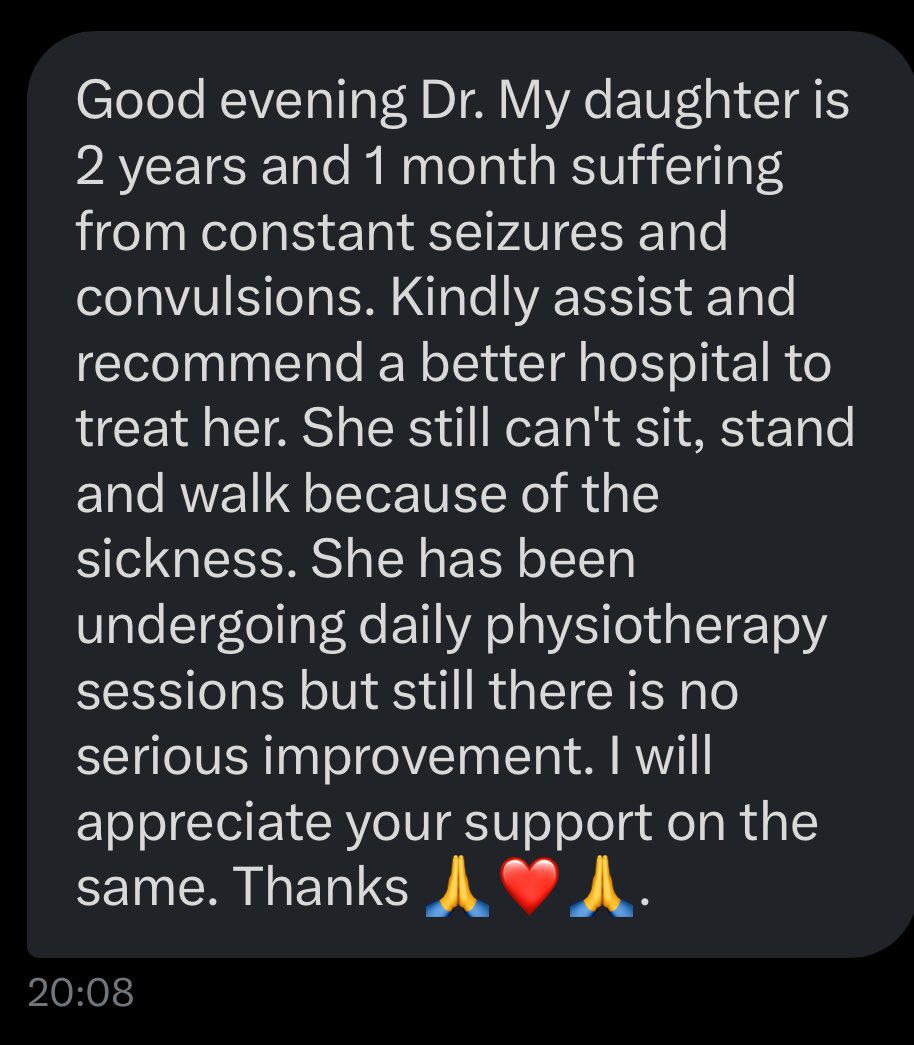 Doctors, help advise where he can take his daughter for treatment…