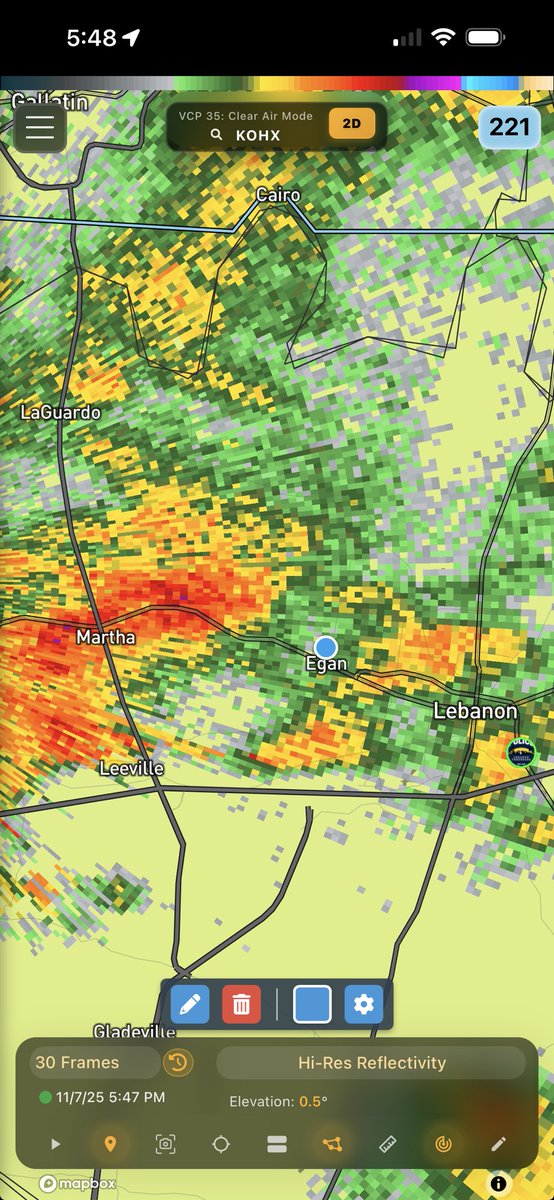 ⁦<a href="/DanThomasWSMV/">Dan Thomas</a>⁩ ⁦<a href="/LisaSpencerWSMV/">Lisa Spencer</a>⁩ had a downpour come through west side of Lebanon, seems one behind it. Had some thunder earlier.
