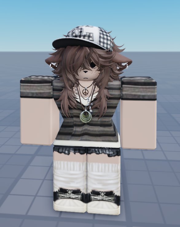 enz2menz's tweet image. Random lesbian looking avatar I made in Roblox #roblox #faggot