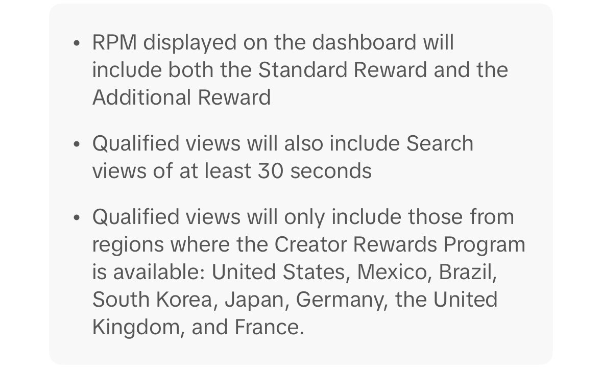New changes to the <a href="/tiktokcreators/">TikTok Creators</a> Creator Rewards program being rolled out in December. We’re only getting paid if people watch from any of these countries. 

Idk why in the year 2025, they’ve continuously excluded Canada.