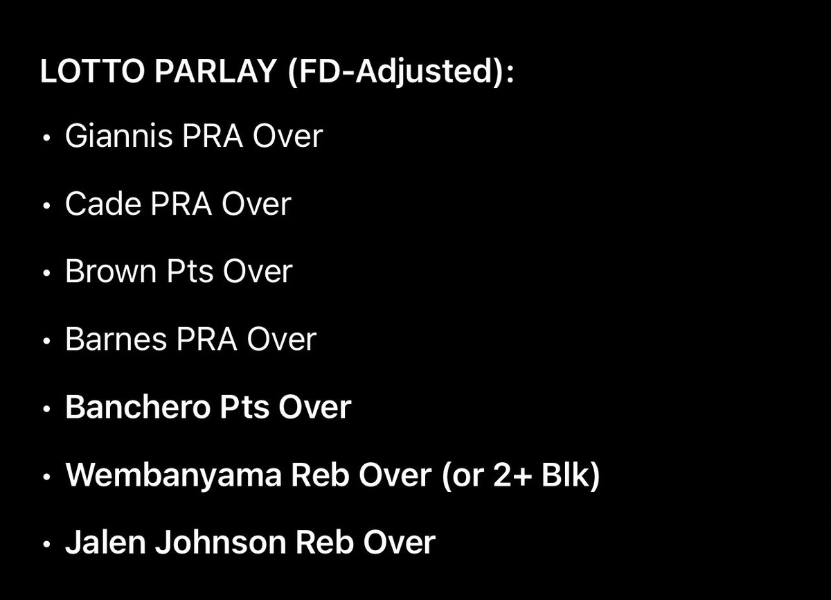 Bambabes's tweet photo. @Playbook Fanduel https://t.co/DCoxBppyyS