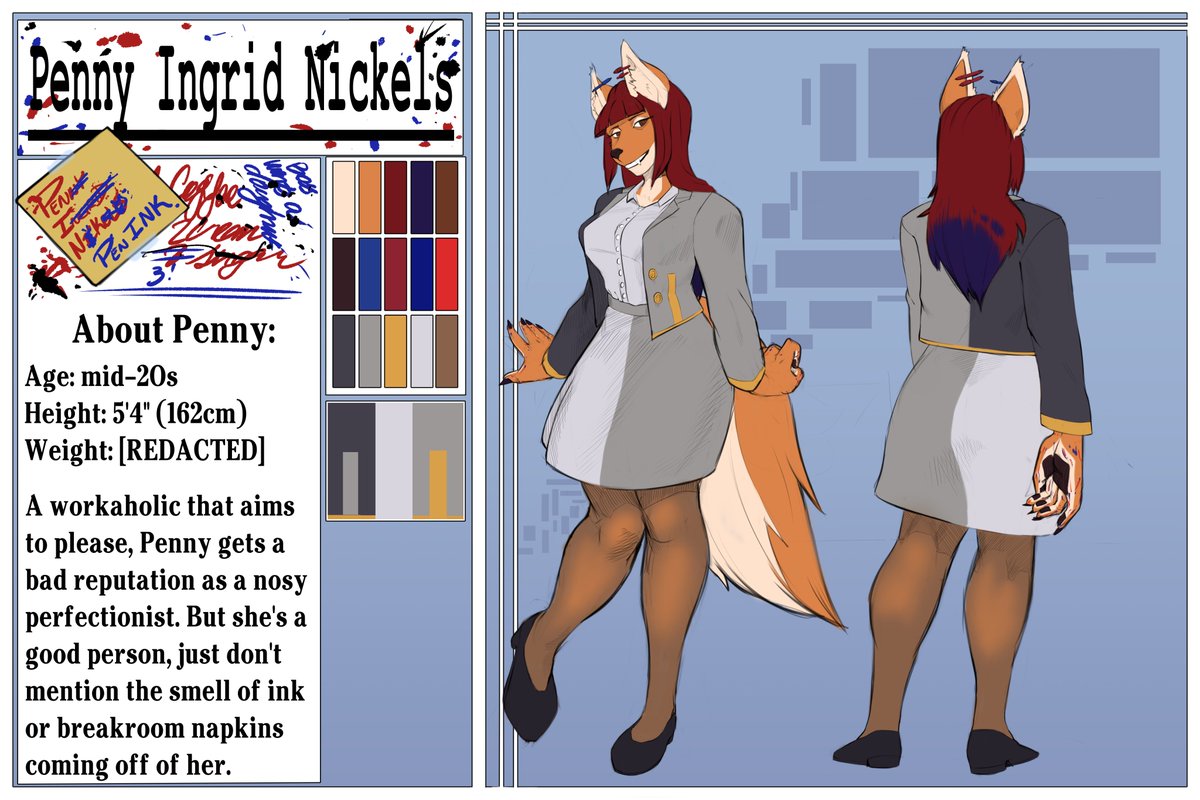 Trying out an Adoptable! Her name is Penny.

Going to *start* at 180, just to gauge where things are at.

Owner will also receive:
-Original CSP file
-Underwear and Nude versions
-Bio and design detail writeup

DM to claim! First come first served.