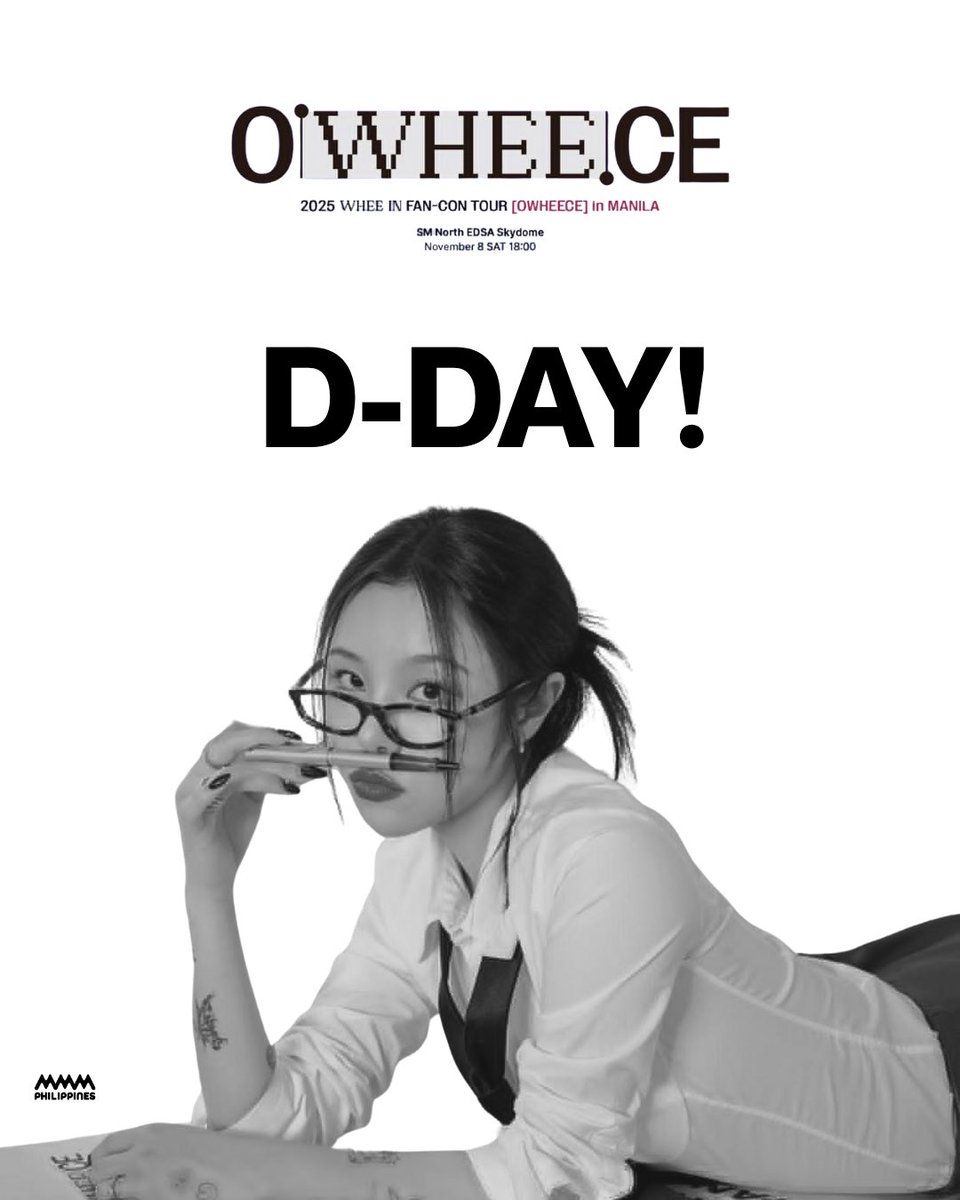 Happy D-Day Moos!

See you in SM North Edsa!

#WHEEIN #OWHEECE #휘인 #OWHEECEinMANILA #OWHEECEinMNL