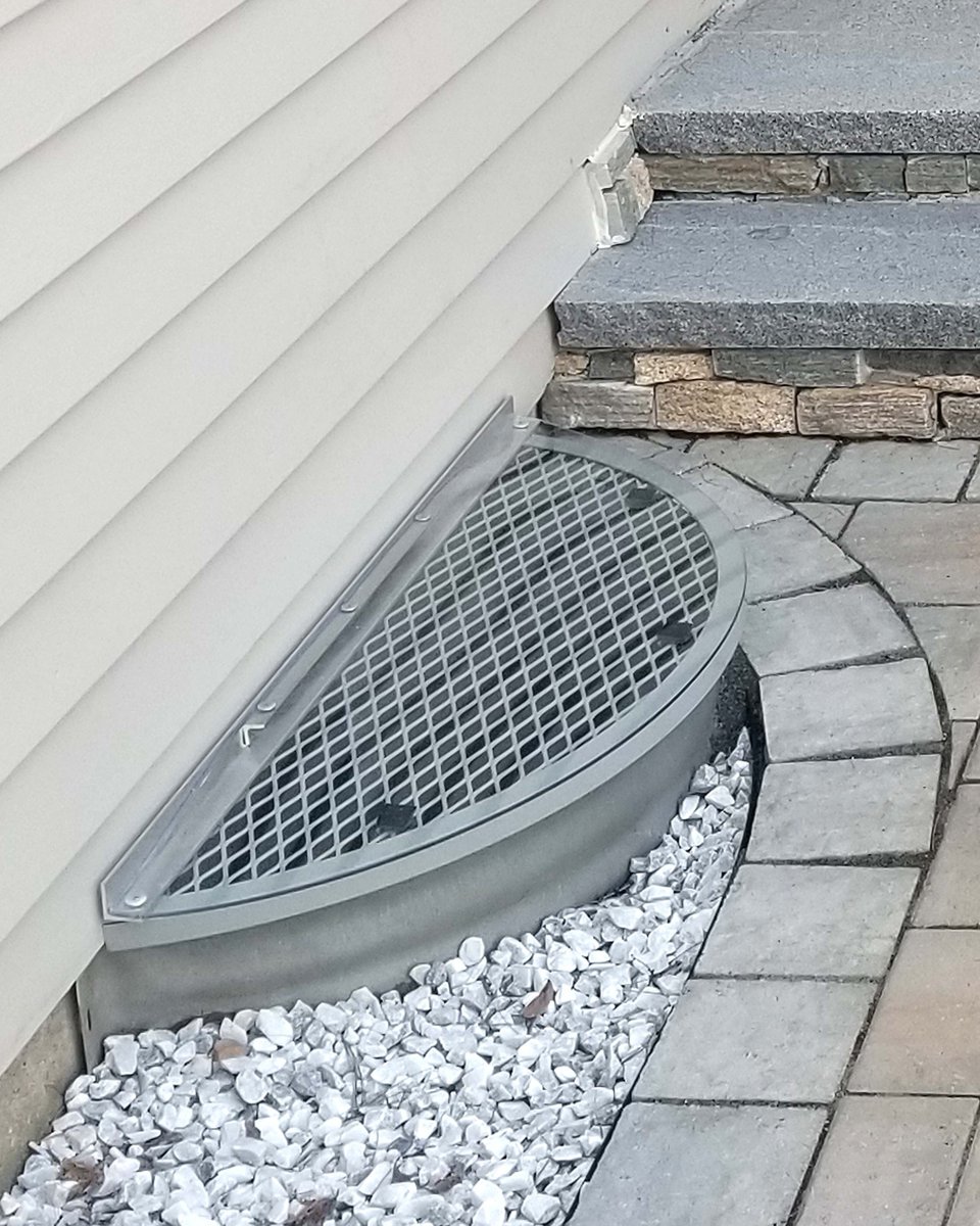 windowwell's tweet image. We can up the game for your existing grate! Let us help you keep snow, water, and debris out of your grate--and you don't replace your grate. A top cover for your grate (whether you have one already, or buy one from us! WindowWellExperts.com