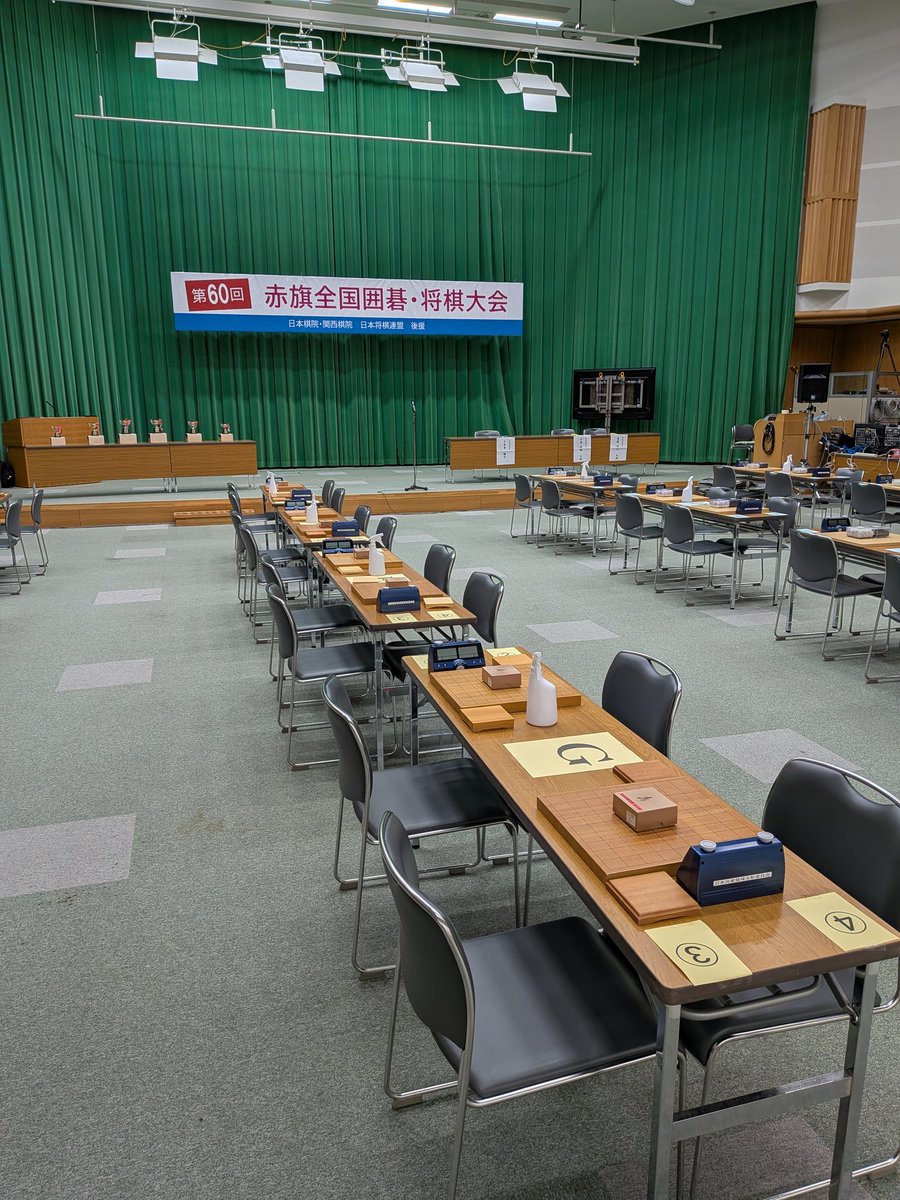 赤旗囲碁将棋大会、本日開幕。