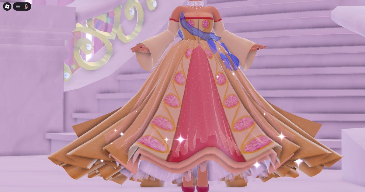 Decals:
 ✨Main dress with pink - 124562419553292

✨Main dress (GOT bow) - 113692583976654

✨Bodice - 104653801670535

✨Sleeves - 103021797941483

✨Blue Sash (Grandeura Cape) - 89056071808056