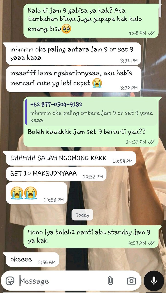 Padahal kakaknya start makeup jam 10, tapi aku request lebih awal karna ngejar sc (ofc aku tambahin biayanya), dan baik bangeeettt kakaknya bersediaaa😭😭♥️♥️ love bangeeettt
