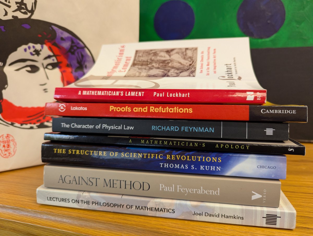 JDHamkins's tweet photo. Take my midterm exam!
This was yesterday's midterm exam for my Core Seminar in Philosophy, Science, and Mathematics, an undergraduate seminar here at Notre Dame. So far, we've read the works in this photo, in truth a fairly demanding load for (half) an undergraduate course.