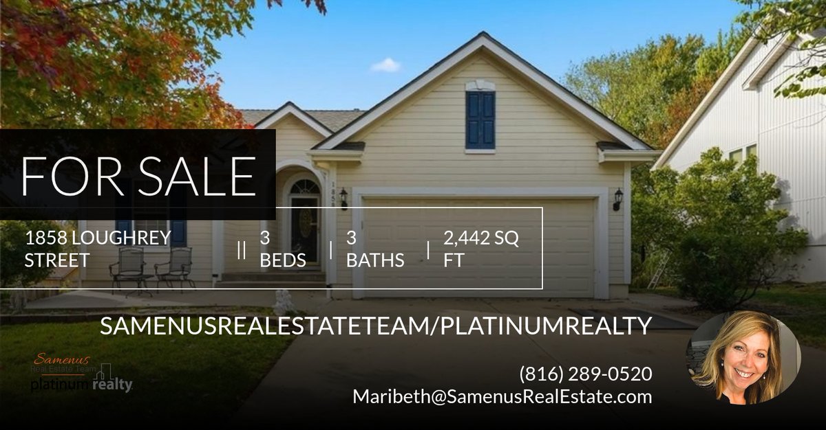 MSamenus's tweet photo. Are you looking for a home in the Liberty area? If so, check out this listing before it's gone! OPEN HOUSE this Saturday, 11/8, 11am-2p,m. Give me a call at (816) 289-0520 (c) or 888-220-0988 (o) for more information. https://t.co/mRMUhz0p7Y https://t.co/093ZjdsJVV