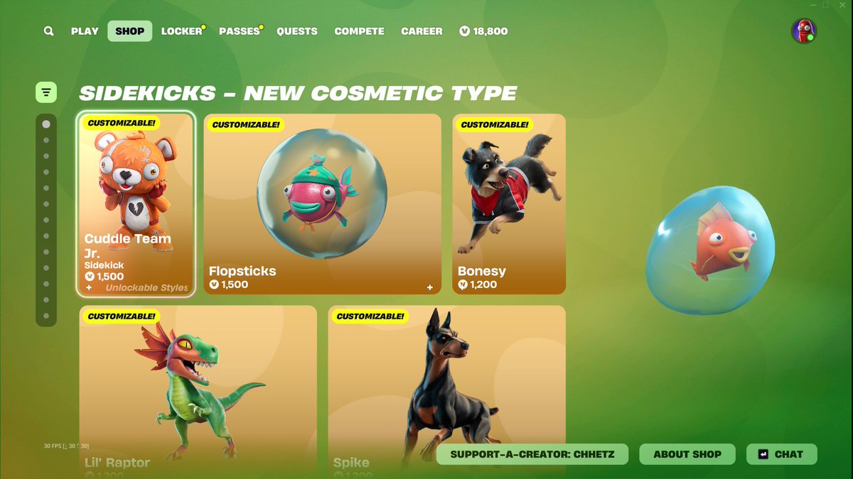 SIDEKICKS FORTNITE GIVEAWAY!!!!
#fortniteitemshop
Win a sidekick of your choice! To Enter:

Follow <a href="/Chhetz/">Chhetz</a> 
Like and Repost this Post
Comment Done

Use code Chhetz in the Fortnite item shop #EpicPartner