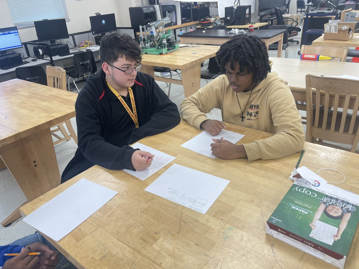 What are these kiddos designing now? Pushing forward and expanding on their knowledge of robotics! Gotta love these <a href="/CarverHS_AISD/">G.W. Carver HS</a> P-Tech kids!  Go  <a href="/44_Engineering/">The 44 Engineering Group</a> !!!