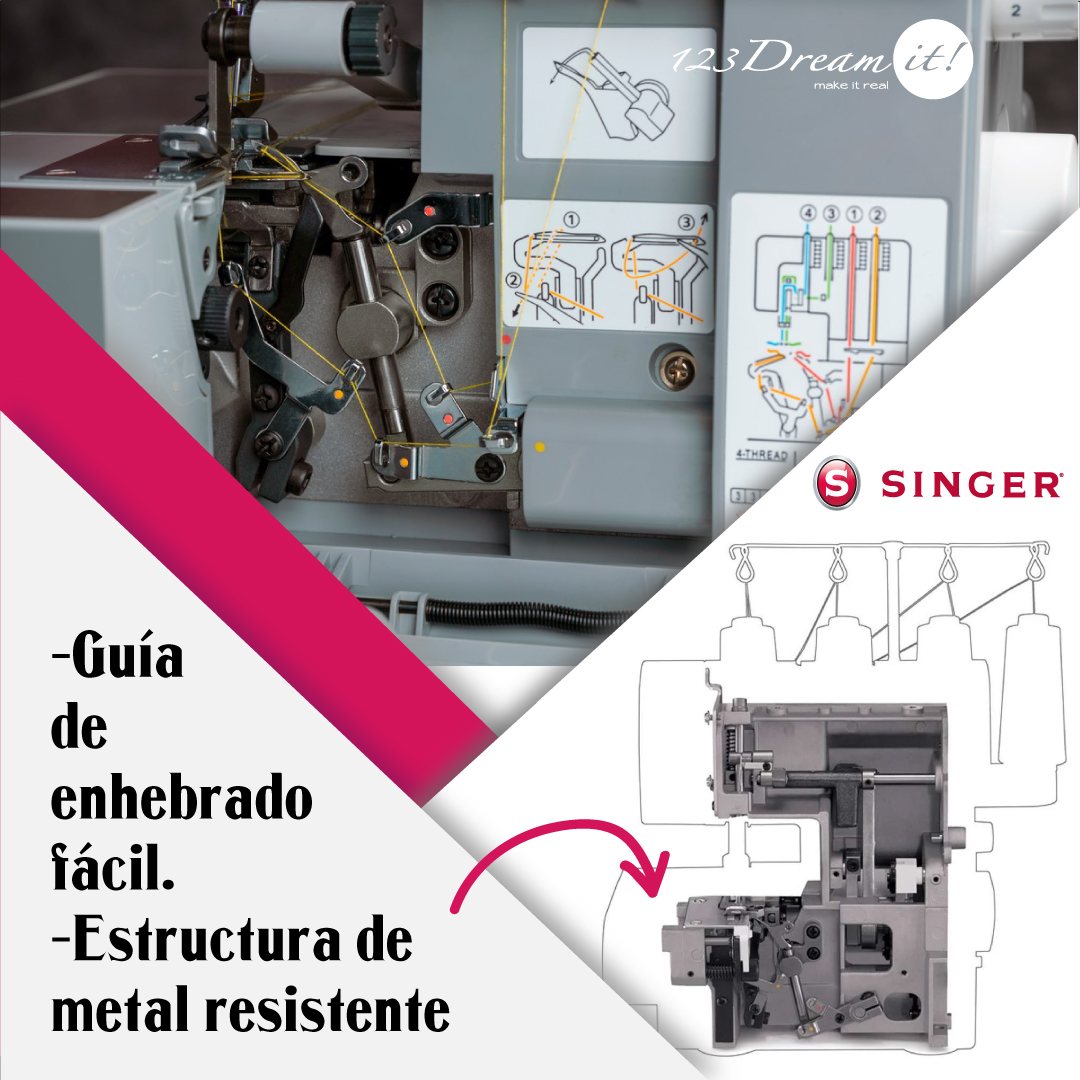 123dreamit's tweet image. ¿Estás pensando en comprar o renovar tu overlock familiar?... Te presentamos una increíble opción que definitivamente debes considerar. 🧐✂️ #Overlock #Singer #123Dreamit #HD0405S