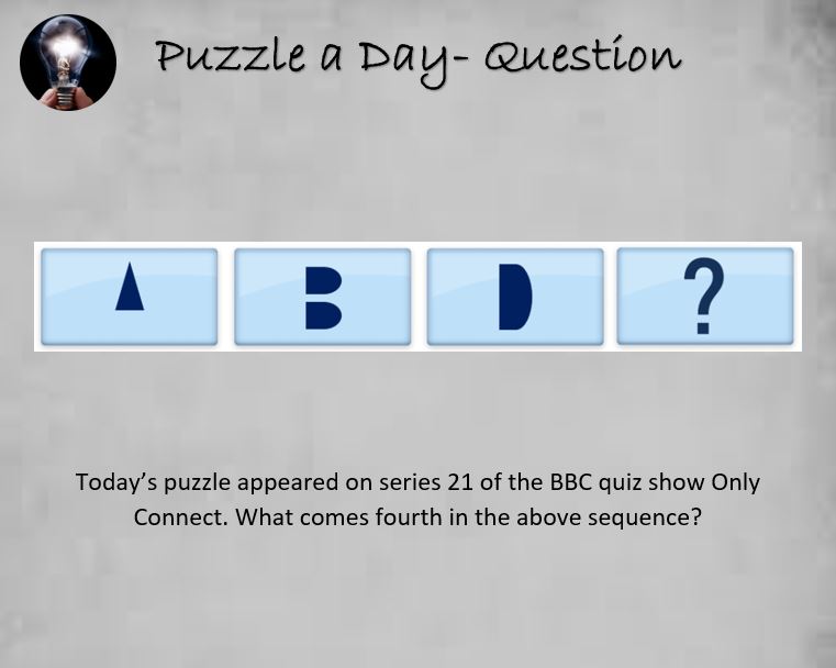 PuzzleADayBlog's tweet image. A Shape Puzzle From Only Connect

#puzzle #puzzles #puzzleaday