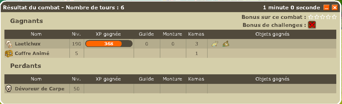 Mdrrr 1er dévoreur de Carpe... = Carpette des sables 
Et j'ai eu la même avec le 1er dévoreur Goujon 😂