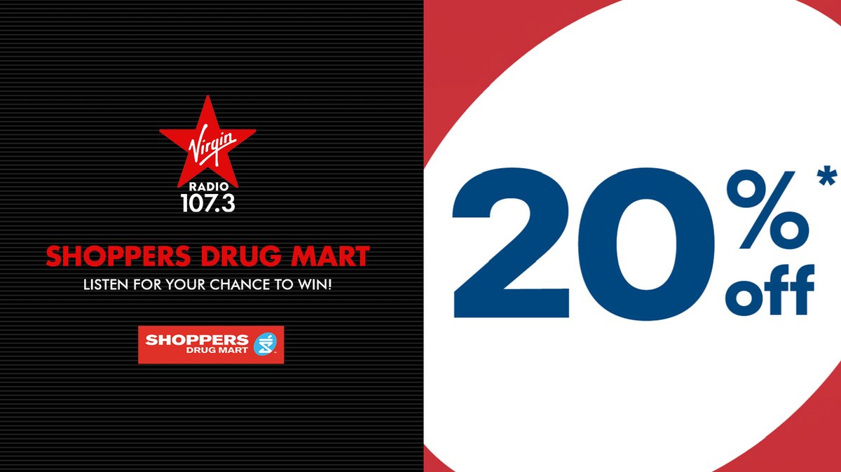 Want to win a $200 <a href="/ShopprsDrugMart/">Shoppers Drug Mart</a> gift card? 🎁
 Listen to Afternoons with Angelina Rai for your chance! 

PLUS, enjoy 20% OFF almost all regular priced items during the Family &amp; Friends Event, Nov 11 &amp; 12

Details at 1073virginradio.ca