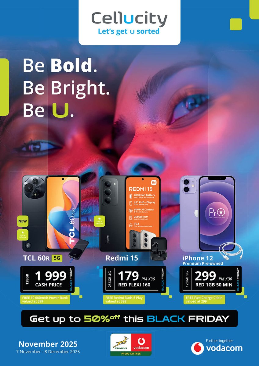 Cellucity's tweet image. The Cellucity November Catalogue is out!
Save big on all the top brands &amp;amp; get ready for up to 50% off this Black Friday 🖤

👉 bit.ly/45TI9TK

#Cellucity #BlackFriday #TechDeals