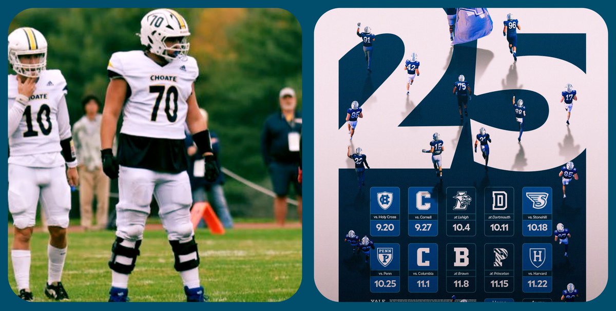 Relationship Building 🧱x🧱

<a href="/YUFBRecruiting/">Yale Football Recruiting</a> has extended a game day invite to <a href="/CRHFootball/">Choate Rosemary Hall Football 🐗</a>’s 6’4 275 OL | DT <a href="/luketenn1/">Luke Tenn</a> — ‘27 prospect — when  nationally ranked Harvard comes calling to the Yale Bowl on Nov. 22.

#NEPSAC