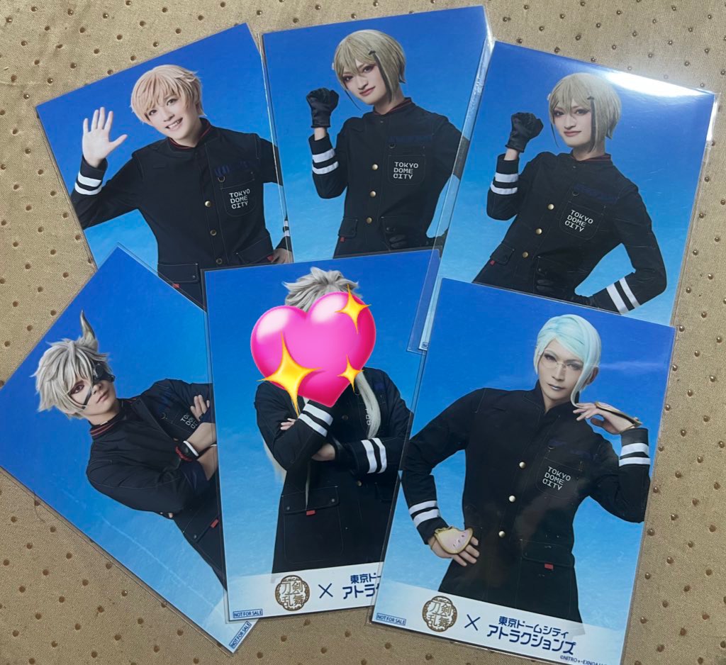 so_fast_buzen's tweet photo. 交換 譲渡
刀ミュ 東京ドームシティ TDC フード コラボ 特典 ブロマイド
譲:物吉 日向 鬼丸 巴形薙刀
求:豊前、村雲または500円＋送料(大阪市内手渡し可) https://t.co/q8pm96hTP0