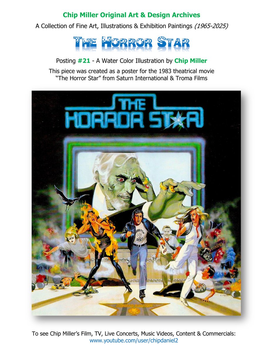 ChipDCAM's tweet image. Original artwork by filmmaker, screenwriter &amp;amp; recording artist, Chip Miller.