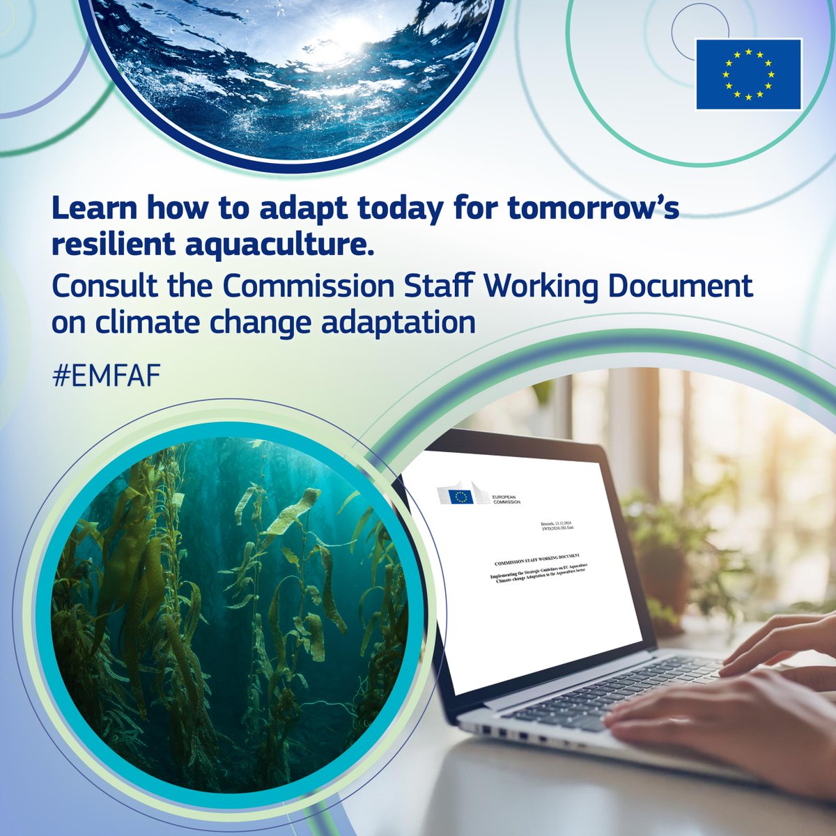 🌍 Climate change is transforming Europe’s waters, and aquaculture must adapt.  

📘 This Commission study outlines good practices and measures to help farms stay resilient and adpat to climate change. 

Read it 👉 link.europa.eu/4kDjCj

#EMFAF #BlueFarmingEU