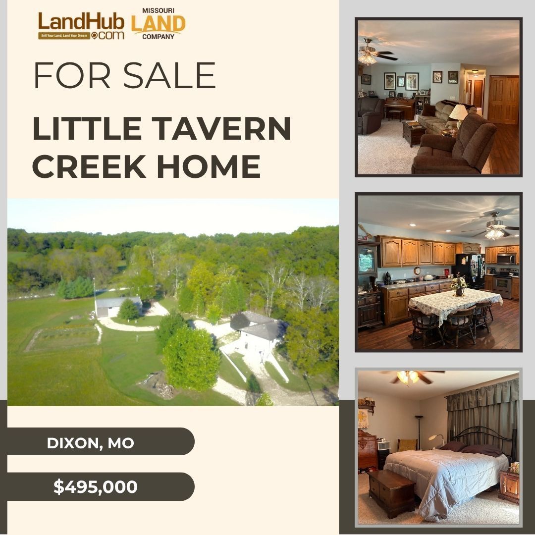 landhub's tweet image. 🏡 Little Tavern Creek Home – Custom-Built Beauty on 18± Acres in Maries County, MO! 
🛏️ 3 bedrooms
🛠️ 1,620 sq ft shop 
💧 Borders Little Tavern Creek 
🌾 Approx. 10 acres of hay ground 

CONTACT AGENT 👉 buff.ly/J7pwQ2u 
#MissouriLandForSale #CustomHome #FarmAndRanch